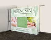 Straight Velcro Fabric Pop Up Display